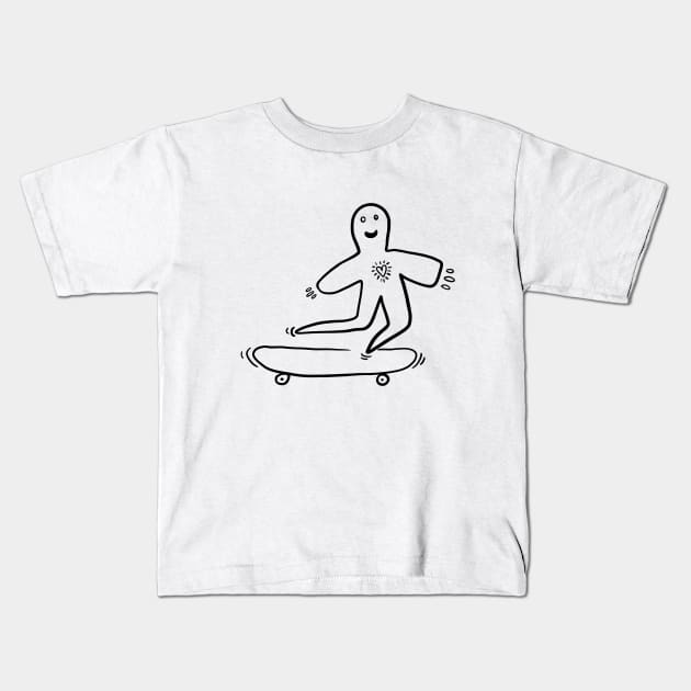 skater Kids T-Shirt by Angel Rivas